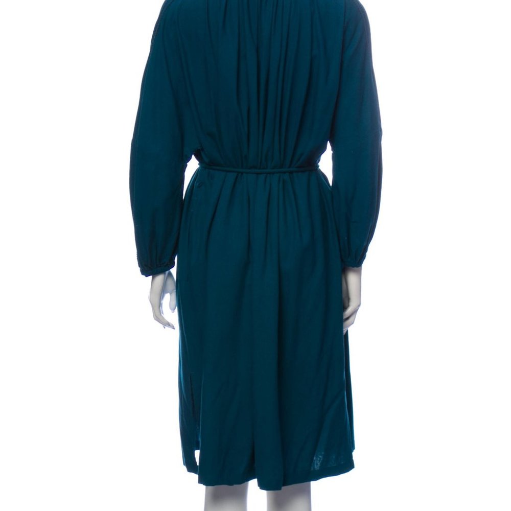 Steven Alan Embroidered Silk Dress in Teal S EUC - Picture 3 of 3